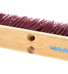 PRO SOURCE Heavy Duty Rough-Surface Push Broom Head: Threaded Block, 18″ Wide