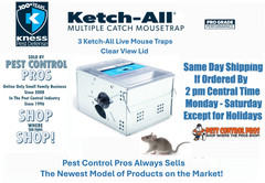 3 Ketch CLEAR LID All Automatic Humane Mouse Mice Control Live Multi Catch Traps
