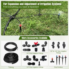 30 Pack Quick Connect 1/4″ Drip Irrigation Tee 30PCS Connectors
