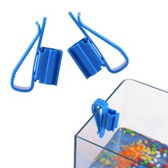 2Pcs Multifunction Plastic Adjustable Fish Tank Mounting Clip Water Pipe Tube