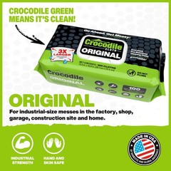Crocodile Cloth Original Cleaning Wipes – 100 100 Count (Pack of 1), White