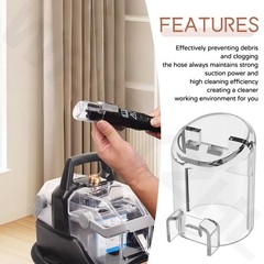 Self-Cleaning Hose Tool & 4 Pack Castor Wheels Compatible with Bissell Little…