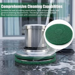 12-Inch Cleaning Orbiter Pads for Hard Floor Machines, Wet Scrubbing & Stripping