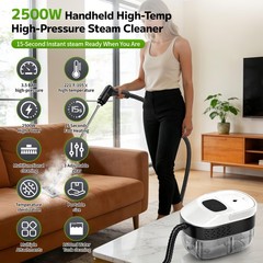 Primiorix Pressurized Handheld Steam Cleaner 2500W 54Oz Large-Capacity Steamer