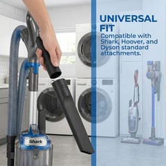 Vacuum Crevice Tool Kit – Rotating Nozzle for Small, Black