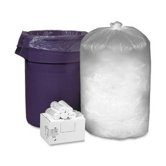 Webster WHD3710_40 Ultra Plus Trash Can Liner 30 Gal Clear