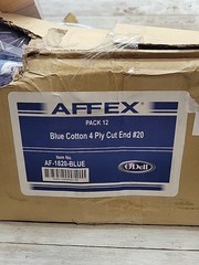 Affex O’dell AF-1820 Blue 4-Ply Cotton Blend Cut End Single Packed Wet Mop (12)