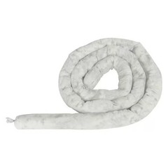 Condor 35Zr60 Absorbent Sock, White, 10 Gal., 10 Ft., Pk4