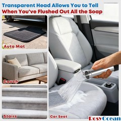 Upholstery & Carpet Cleaning Extractor Attachment – Auto Detailing Vacuum Wand T