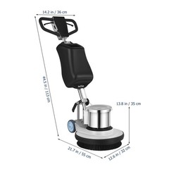 Industrial Floor Polisher Machine with (1 Tank + 2 Brushes +1 Pad Holder)
