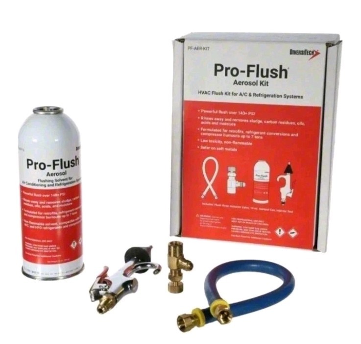 DiversiTech Pro-Flush Aerosol Flush Kit for HVAC AC & Refrigeration System