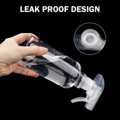 Hethyo 3 Pack Plastic Spray Bottles Empty Bottle 10oz/300ml Heavy clear
