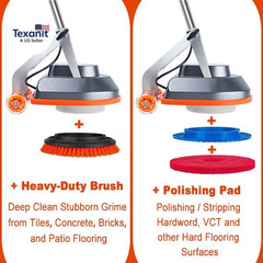 Commercial Floor Scrubber Machine, Heavy Duty Orbital Floor Cleaner, Multi-Funct