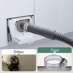 6ft Washing Machine Drain Hose,Corrugated Flexible Washer 6FT, Gray
