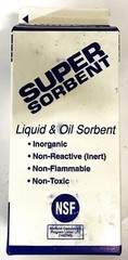 NSF Super Sorbent Liquid and Oil Absorbent and Traction Agent [Case of 12] NOS