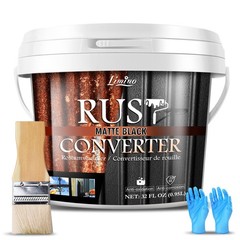 Rust Converter for Metal – Black Metal Primer and Rust Remover, Reformer ＆ En…