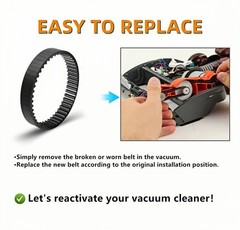 Soft Front Brush Belt Part 153-3GT-8 Compatible for Shark AZ1002 AZ1000 AX950