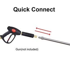 Xiny Tool Pressure Washer Extension Wand, 17 Inch Stainless Steel 17 inches