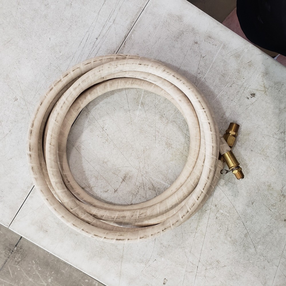 Dixon Sanitary Hot Water Washdown Hose – 5/8″ x 25′ Long w/ 1/2″ x 3/4″ NPT Ends