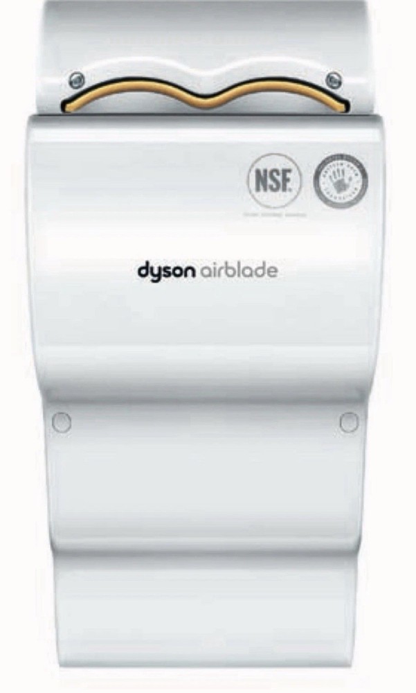 DYSON AIRBLADE AB04 WHITE HAND DRYER 120 VOLT WALL MOUNT AB 04 14 WALL BLOWER