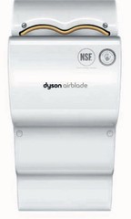 DYSON AIRBLADE AB04 WHITE HAND DRYER 120 VOLT WALL MOUNT AB 04 14 WALL BLOWER