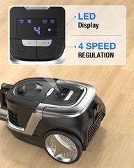 Zefiro Max 1600W Multi-Surface Bagless Canister Vacuum Cleaner 40Kpa Suction