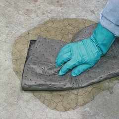 Pig Mat2002 Sorbent Pad, 14 Gal, 16 In X 20 In, Universal, Gray, Polypropylene