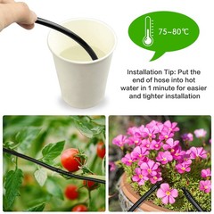 JAYEE 100 Pack Drip Irrigation 1/4′ Barbed 100P-Coupling, D 100P- Couplings