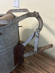 Vintage Victor Mop Wringer 3 Wooden Roller W/Foot Pedal The Eagle Woodenware USA
