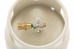 20 LB Floor Buffer Propane Tank with Vapor Valve and Level Gauge Steel New
