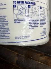 Uline S-24646 Jumbo Disinfecting Wipes Citrus Scent 900 Count Roll Refill