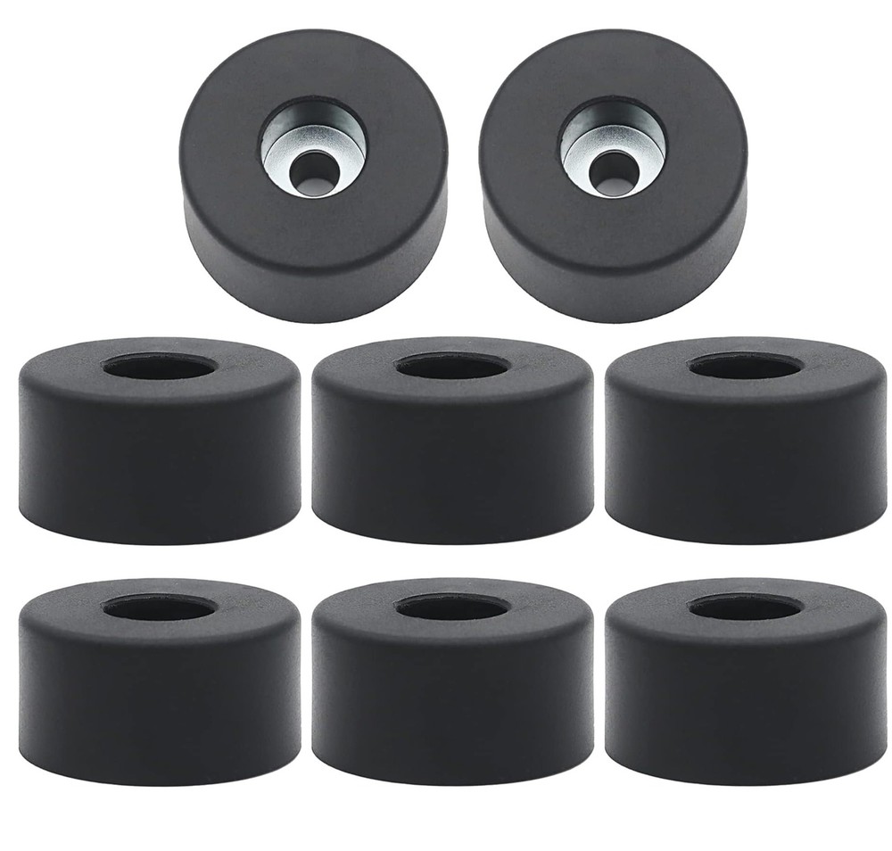 bizhala 8PCS 192310GS Air Compressor Isolator Rubber Feet Foot Mount Black