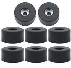 bizhala 8PCS 192310GS Air Compressor Isolator Rubber Feet Foot Mount Black