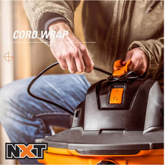 RIDGID 9 Gal. 4.25 Peak HP NXT Wet/Dry Vac w/ Debris Filter, Locking Hose & Acc.
