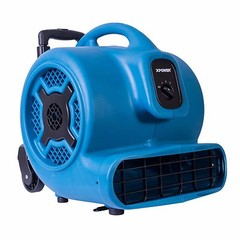 XPOWER P-830H 1 HP 3600 CFM Air Mover Carpet Dryer Fan Blower w/ Handle & Wheels