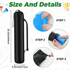 Hiboom 5 Pcs Baseball Softball Base Set Portable Carry Bag 3 Bases Homeplate Rub