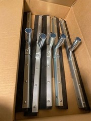 Squeegee 24″ Industrial Galvanized Steel with Rubber Blade LOT of 5