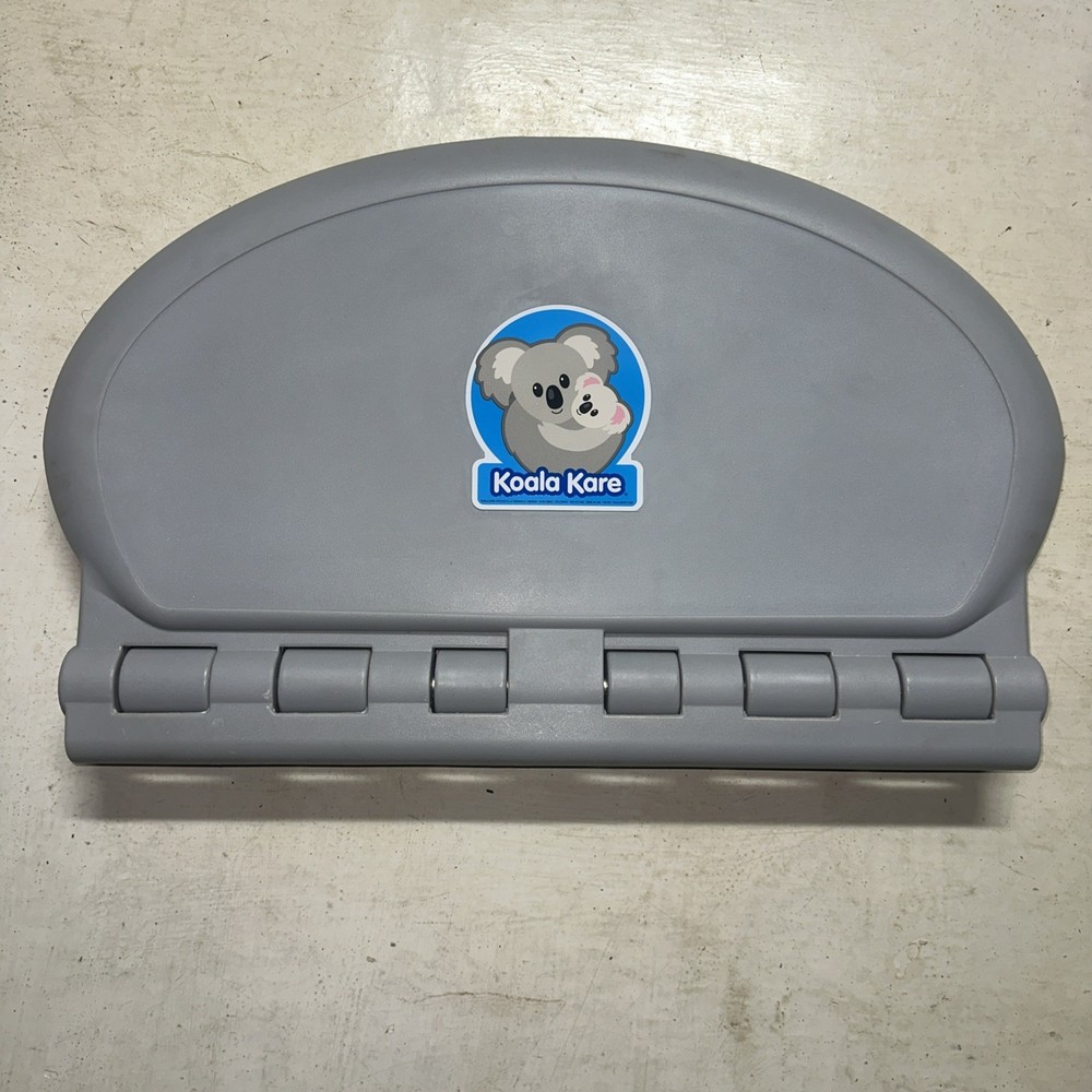 KOALA KARE KB208-01 OVAL BABY CHANGING STATION Grey Surface Wall Horizontal
