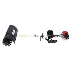52cc Gas Power Hand Held Sweeper Broom Driveway Turf Artificial Grass Snow Clean