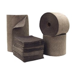 19″ x 15″ Gray Standard Meltblown Oil/Chemicals/Water Sorbent Pads 100 Pieces