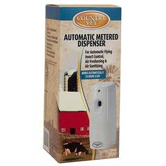Country Vet Mosquito+Fly Metered Spray Refill (Case of 12) & Automatic Metered