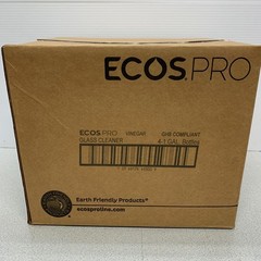 ECOS PRO Case of 4 – 1 Gallon Bottle Jugs Glass Cleaner Vinegar Plant Based NEW