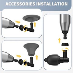 Toilet Plunger, High-Pressure Toilet Snake, Clog Remover, Heavy-Duty Air Drai…