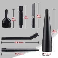 Shop-Vac Micro Cleaning Nozzle Kit, 1-1/4″ Detailed-Cleaning Attachments for Com