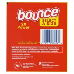 Bounce Select a Size Fabric Softener Dryer Sheets, Outdoor Fresh, 400 Count