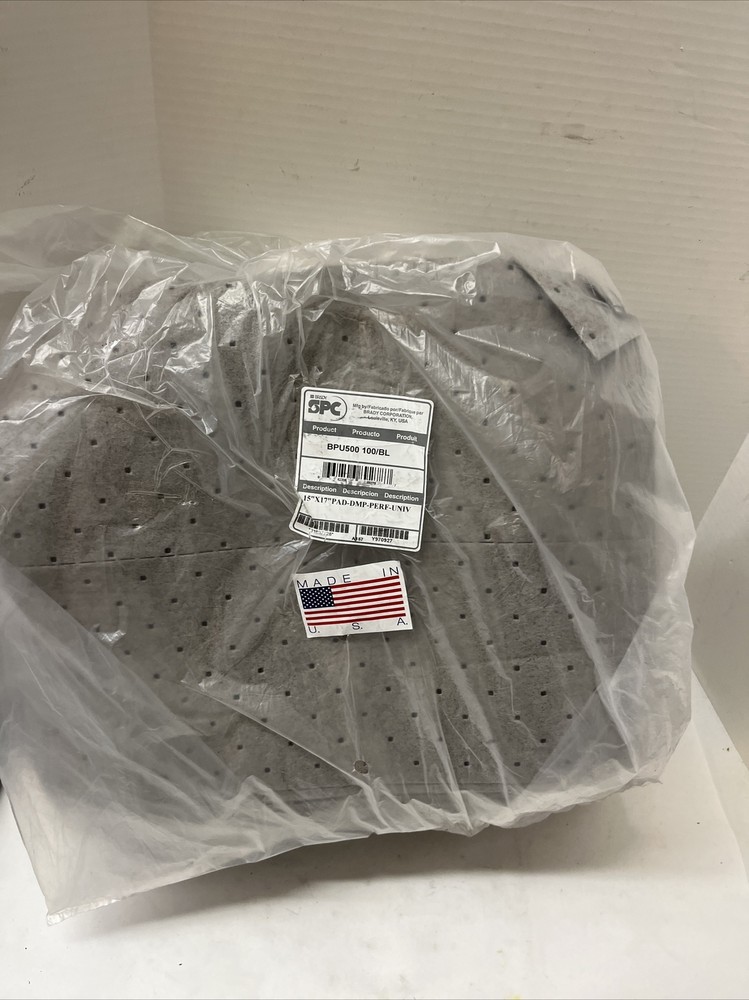 Brady Spc Absorbents Bpu500 Sorbents, Universal Absorbed, Gray,