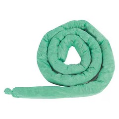 Condor 35Zr54 Absorbent Sock, Green, 30 Gal., Pk12