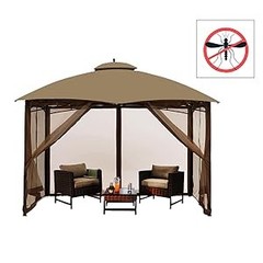 Gazebo Universal Replacement Mosquito Netting – 10′ x 10′ Outdoor Mesh Netting