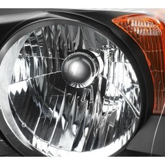 Headlight Left Right Clear Lens Black Housing for Honda CR-V 2007-2011 2pcs
