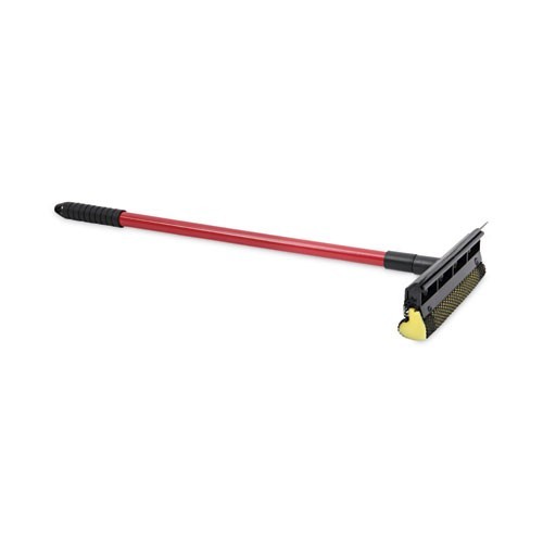 Boardwalk General-Duty Squeegee, 8″ Wide Blade, Black/Red, 21″ Handle